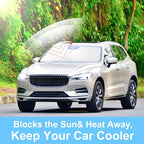 Windshield Sun Shade for 2018-2025 2026 Volvo XC60 Accessories | Full covered for windshield, Foldable & Durable, Block UV Rays, Reduce Heat, Easy to install, Keep Car Cooler - Image 6