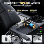 Handheld Car Vacuum Cleaner, 9000PA Hand Held Vacuum Cleaner & Air Duster | 120W High Power Portable Cordless, Rechargeable, Multi-Nozzles & LED Light, For Home, Car, Office - Image 5