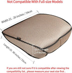 Auto Newer Breathable Universal Four Seasons Car Seat Covers, Luxury Car Seat Cushion，Protectors for Front Seat Bottoms,Compatible with 95% Vehicles， Fit for Cars Truck SUV (Gold Beige,2PCS) - Image 4