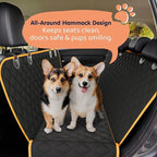 Dog Car Seat Cover for Back Seat, Waterproof Hammock for Car, SUV & Truck, Non-Slip Backseat Cover for Dogs, Heavy-Duty Dog Hammock Style Seat Protector Pets, Easy to Install & Clean - Image 2