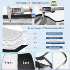 KMF 6pcs Thicken Sun Shades for Chevy Colorado 2015-2022 Accessories,Chevrolet Truck Full Car Window Covers Sunshade for Windshield Side Rear, UV Block and Blackout Privacy for Car Camping - Image 5