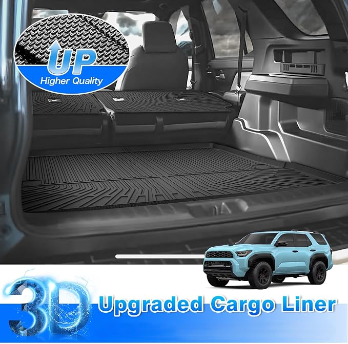 4Runner Cargo Liner - Trunk Mat for Toyota 4Runner 2025 2026 (Only fit for Gas 5 Seater) (Not for Hybrid EV & i-Force MAX), All Weather Cargo Mat for 4Runner Accessories,Car Accessories - Image 2