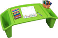 Basicwise Kids Lap Desk Tray, Portable Activity Table, Green, Set of 12 by Basicwise