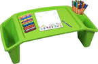 Basicwise Kids Lap Desk Tray, Portable Activity Table, Green - Image 2
