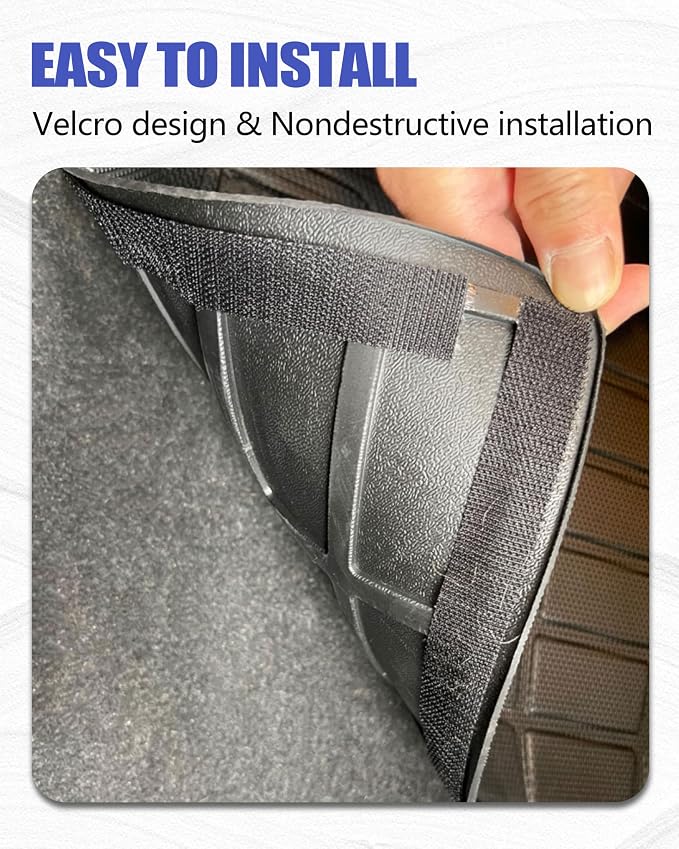 Cargo Liners Backrest Mat for Audi Q5 Accessories 2018-2025 with Hook&Loop Rear Trunk Mat Rear Seat Back Cover Protector All Weather Anti-Slip Split Dog Liner 4 PCS - Image 6