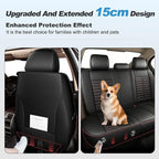 Fit for Mazda Mazda 6 Seat Covers 2010-2021 Front Set | Faux Leather Waterproof Car Seat Covers, Airbag Compatible with Lumbar Support Anti-Slip Design, 2 Seater Black&Red - Image 5
