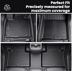 Auxko Floor Mats Fit for Kia Telluride 2020-2025 Bucket Seat | All Weather,All Season,Odorless,Anti Slip,Rain&Salt Resistant,TPE Material,Black,Accessories - Image 5