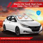 ARISMOTOR Windshield Sun Shade for Ni-ssan Leaf 2018-2025 | Custom Fit, Foldable, Front Window Sunshade Sun Visor Protector, Block UV Rays, Keep Car Cool - Image 7