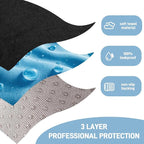 Waterproof Car Seat Cover Towel, Universal Fit Seat Protector for Cars and Small SUVs Anti-Slip Front Seat Protectors for Gym, Pets & Travel, Black, Machine Washable - Image 3