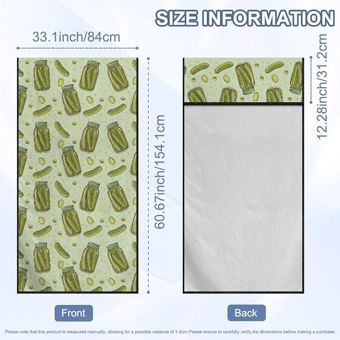 SEANATIVE Funny Pickles Print Ultra-Breathable Car Seat Towel Cover Sweatproof Automotive Towel - Fast Drying Sweat Towels for Workout, Running & Outdoor Adventures - Image 7