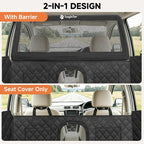Snagle Paw Dog Car Seat Cover & Back Seat Extender,31"Super High Pet Barrier with Anti-Slip Hard Bottom Hammock Holds 440lbs,Water-Resistant Car Seat Protector for SUV,Trucks,Easy-Clean,Patent Pending - Image 2