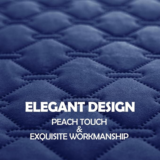 gogobunny Waterproof Dog Blanket, Couch Covers for Sofa, Reusable Pee Pads | Wear Resistant, Leakproof Sofa Cover for Pets, Anti-Pilling, Hypoallergenic, Machine Washable, 30x90 Inch Dark/Light Navy - Image 3