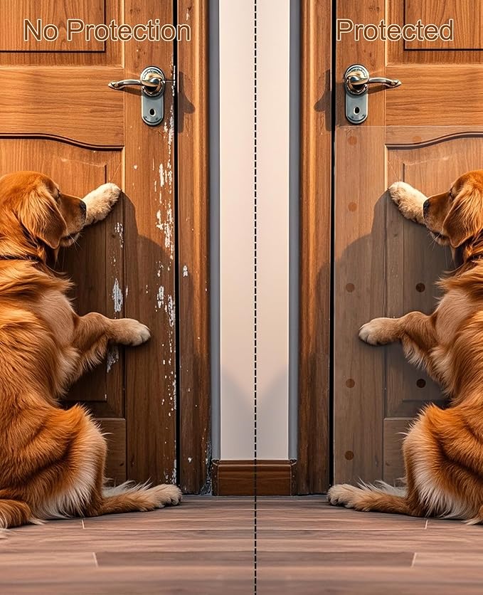 Door Protector for Dog and cat,Flexible Door Guard Cover，Custom-Cut Door Shield for Pets to Protect Your Door & Wall Size 43'' x 16'' (1, 43'' x 16'') - Image 4