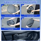 SINGARO Car Windshield Sun Shade, Foldable Reflective Sun Shade for Car Windshield, Compatible with Tesla Model Y Model 3 2016~2025 - Image 5