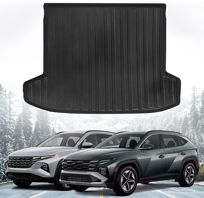 Premium Cargo Liner for Hyundai Tucson Hybrid 2022-2025, 2026 with Subwoofer - 100% Protection - Custom Fit Car Trunk Mat - Easy-to-Wash & All-Season Cargo Mat - 3D Shaped Laser Measured Trunk Liners - Image 2