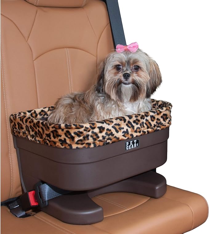 Pet Gear Booster Seat for Dogs/Cats, 16 Inch, Jaguar | Removable Washable Comfort Pillow + Liner, Safety Tethers Included, Installs in Seconds, No Tools Required by PetGear