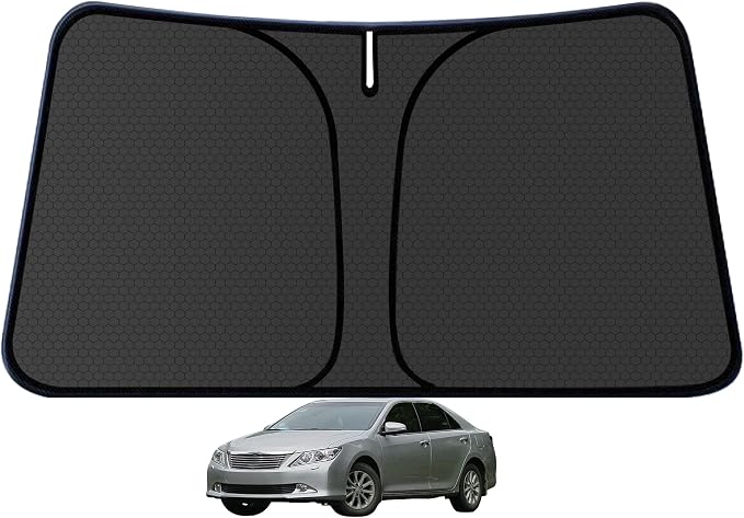 Camry Windshield Sun Shade for Toyota Camry 2017-2025 Blocks UV Rays Accessories,1:1 Custom Foldable Thickened Wear-Resistant Front Window Sunshade Visor,Keeps Your Car Cooler by Achaltiza