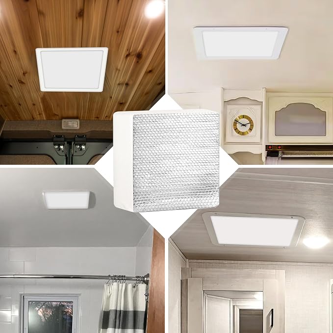 EcoNour RV Vent Insulator, 14" x 14" RV Skylight Cover Reflective Insulation - Image 6