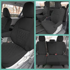 FH Group Custom Fit Car Seat Covers Specifically Made for 2011-2020 Toyota Sienna 7 Seater with Ultraflex Neoprene Water Resistant Automotive Seat Covers - Full Set Black - Image 13