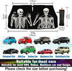 Funny Skeleton Driving Car Windshield Sunshade Umbrella Sun Shade | Skull Sunshades for Car Funny Umbrella Windshield Sun Shade Upgraded Blocks UV & Heat Front Window Shades for SUV Sedan Auto - Image 7