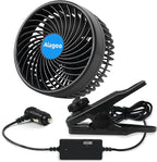 Alagoo Car Fan 6'' 12V Cool Gadgets Clip Fan for Front Rear Seat Passenger Portable Electric Air Fresh Fan with Cigarette Lighter Plug for Cars/Vehicle SUV, RV by Alagoo