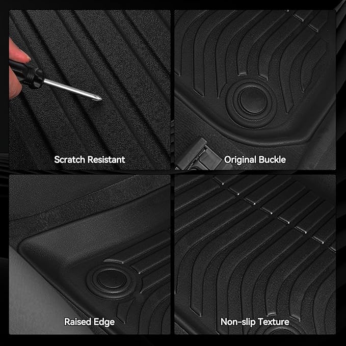 Floor Mats for 2007-2013 Jeep Wrangler JK 2-Door Accessories | (Not for 4 Door) Trunk Mat & Backrest Protector & Door Sill Guard All Weather TPE Full Set Interior Floor Liners - Image 7