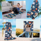 Lonfliness 1PCS Car Seat Cover Towel Non Slip Front Seat Car Seat Towel Athletic Running Towel Washable Seat Cover for Gym Workout Sweat Outdoor Sport Beach Hiking Yoga (National Park) - Image 7