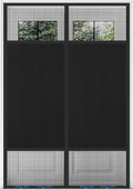 Magnetic Screen Door 72"x80" Blackout – Privacy Protection, Powerful Magnets, Heavy Duty Thicker 265g/㎡ Mesh, Easy Install, Self-Sealing, Pet Tested, Tie Backs, Screen Door Mesh by LIAMST
