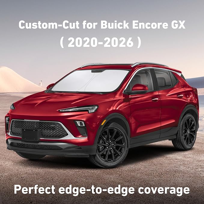 EcoNour Windshield Sunshade Compatible for Buick Encore GX 2020-2025 2026 | Sun Visor for Front Windshield & Window Sun Shade Cover, UV Heat Blocker & Protector, Car Accessories - Image 2