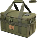 Tactical Camping Storage Bag 18L Tactical Utility Tote Bag Camping Cookware Organizer Trunk Organizer (Army Green) by Lemubeane