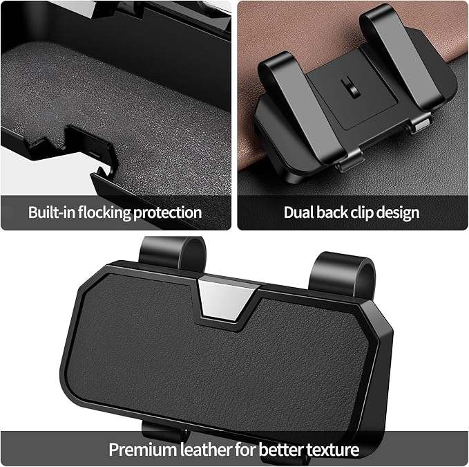 Sunglasses Holder for Car Visor Leather Eyeglasses Organizer Case for BMW X3 X5 X7 X1 3 4 2 5 Series Accessories - Image 6