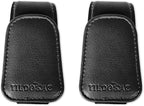 TILDOSAC Magnetic Sunglass Holder for Car Visor,Leather Glasses Holder,Vehicle Accessories Sunglasses Visor Clip for Truck 2 Pack - Image 2