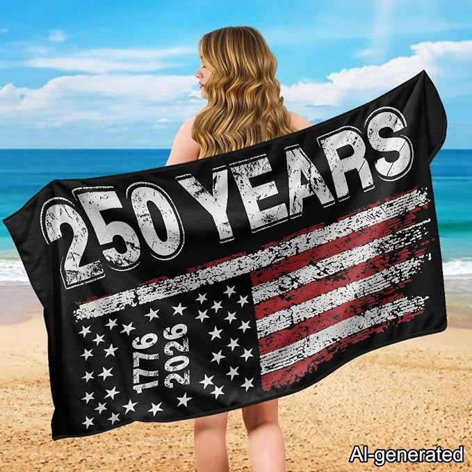 Horeset Vintage American Flag Car Seat Towel Cover – Patriotic Design Sweat Proof Seat Protector, Quick-Dry & Breathable for SUV Trucks Cars Sedan Van 250th Anniversary - Image 4