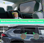 RAV4 Window Shades 2019-2024, Rear Side Mesh, 2PCS | Custom Fit Window Shades, Breathable Mesh Blocks UV Rays, Reduces Heat & Glare, Creates Comfort for Babies & Rear Passengers - Image 5