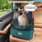 JOEJOY Dog Car Seats for Small Medium Dogs Under 35lbs, Dog Booster Seat with Detachable Washable Cover and Cushion, Memory Foam Pet Car Seat with Safety Belt and Storage Pockets (DG) - Image 4