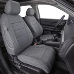 coverdream Car Seat Covers for 2024-2026 Hyundai Santa Fe,7 Seats Full Set | For 2024-2026 SE, SEL, XRT& Hybrid SEL, 2nd-Row 40/60 Split Seats W/Armrest, Polyester (Gray) - Image 2