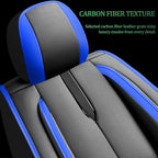 Fit Maxima Car Seat Covers for Nissan Maxima 2011-2021 2022 2023 -Upgraded Premium Waterproof & Breathable Leather,Airbag Compatible,All-Weather Seat Cushion Protector,Full Set,Black-Blue - Image 3