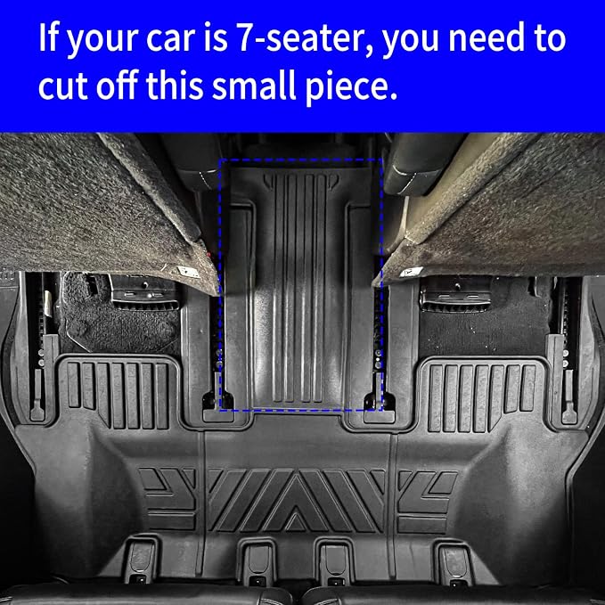 Rongtaod Floor Mats Set for 2021-2025 2026 Kia Sorento 6&7 Seats | Not for Hybrid, Trunk Mat Cargo Mat Cargo Liner TPE All Weather Back Seat Cover Protector 2024 Sorento Accessories - Image 4