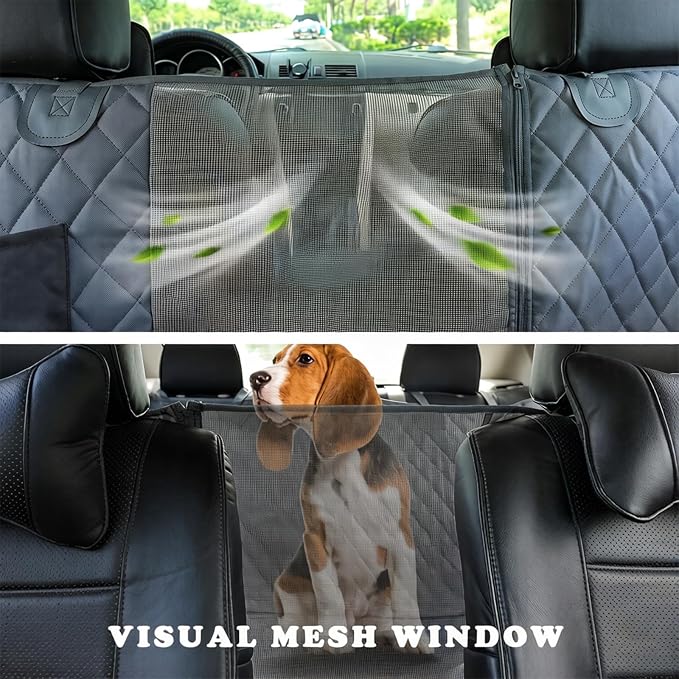 Dog Car Seat Cover,100% Waterproof Pet Backseat Cover,Car Seat Cover for Dogs,Duty Scratch Proof Nonslip Backseat Dog Cover for Car/SUV/Truck - Image 8
