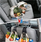 2 Pack Car Purse Hooks, Leather Car Headrest Hooks for Purses & Bags(Black) | Anti-Drop Design, Holds Up to 50 lbs, Grocery Bag Holder, Car Organizer, Seat Back Storage Hanger - Image 7
