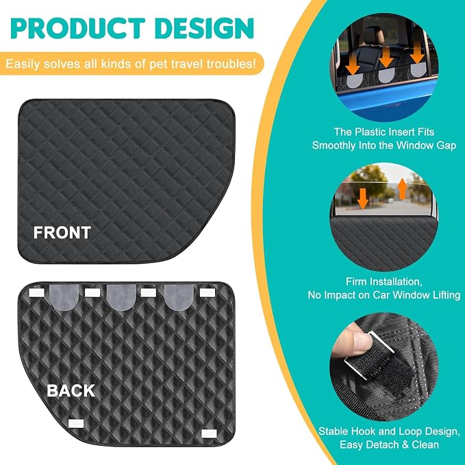 Dog Car Door Protector, 2 Pack Oversized Thickened Door Protectors for Dogs and Pets, Scratch-Resistant, Waterproof, Stain-Resistant Door Covers for Car/SUV/Truck, Universal Size - Image 4