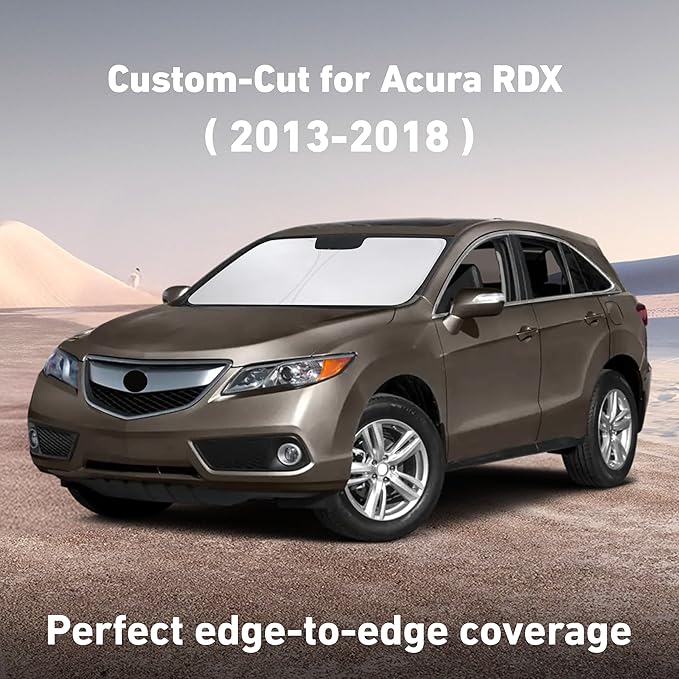 EcoNour Windshield Sunshade Compatible for Acura RDX 2013-2016 2017 2018 | Sun Visor for Front Windshield & Window Sun Shade Cover, UV Heat Blocker & Protector, Car Accessories - Image 2