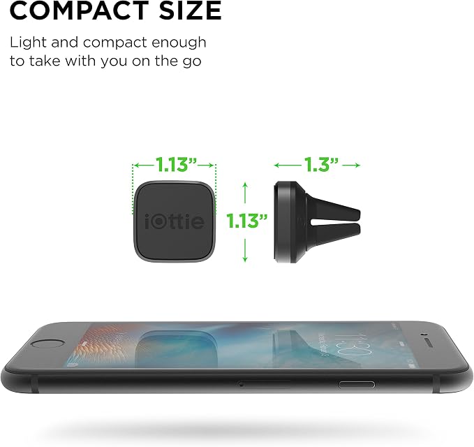 iOttie iTap Mini Magnetic Premium Air Vent Mount Holder for Easy Hands-Free Use, Secure Grip and 360-Degree Rotation for All Smartphones - Image 5