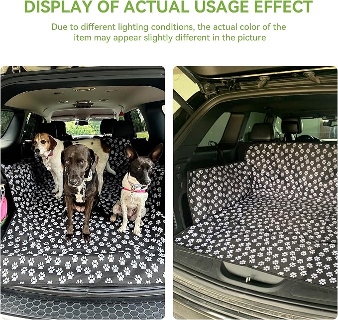 HelloTree SUV Trunk Cargo Liner for Dogs | Waterproof Oxford Pet Cargo Cover for Cars, Washable Dog Seat Mat to Protect Vehicle, Pet Travel Accessory - Image 6