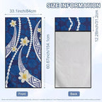 SEANATIVE Car Seat Towel Covers with Storage Bag Seat Post Workout Sweat Washable Cover for Car Towel for Dog Pet Workout Outdoor Sport Activities, Polynesian Plumeria Print - Image 7