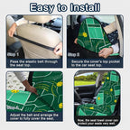 Car Seat Towel Cover for Front Seat, 1Pc Sweat Absorbent Car Seat Protector with Non-Slip Backing, Waterproof Towel Car Seat Cover for Runners, Gym, Swimming, Beach, Pets, Green Court Sport - Image 9