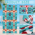 Lonfliness 1PCS Car Seat Cover Towel Non Slip Front Seat Car Seat Towel Athletic Running Towel Washable Seat Cover for Gym Workout Sweat Outdoor Sport Beach Hiking Yoga (Navajo Tribal) - Image 2