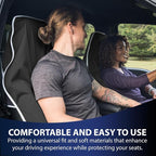Dri Seats Waterproof Car Seat Towel Cover - Sweat Proof Front Bucket Seat Protector for Runners & Workouts - Full Size Universal Fit for Trucks & SUVs (Black, Large) - Image 6