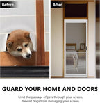 Guardian Steel Pet Grille Screen Door Protector for Dogs Pets Cats Scratch Protector Replacement (Grey, 30 inch) Screen Door Guard Pet Proof Rv Screen Door Grill Guards - Image 3