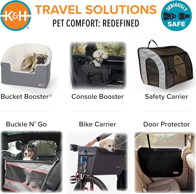 K&H Pet Products Car Door Protector for Dogs, Waterproof Interior Pet Car Door Protector from Dog Scratching, Stay Put Cover Design, Fits Most Vehicles, Washable - 27 x 19in Black 2 Count (Pack of 6) - Image 7